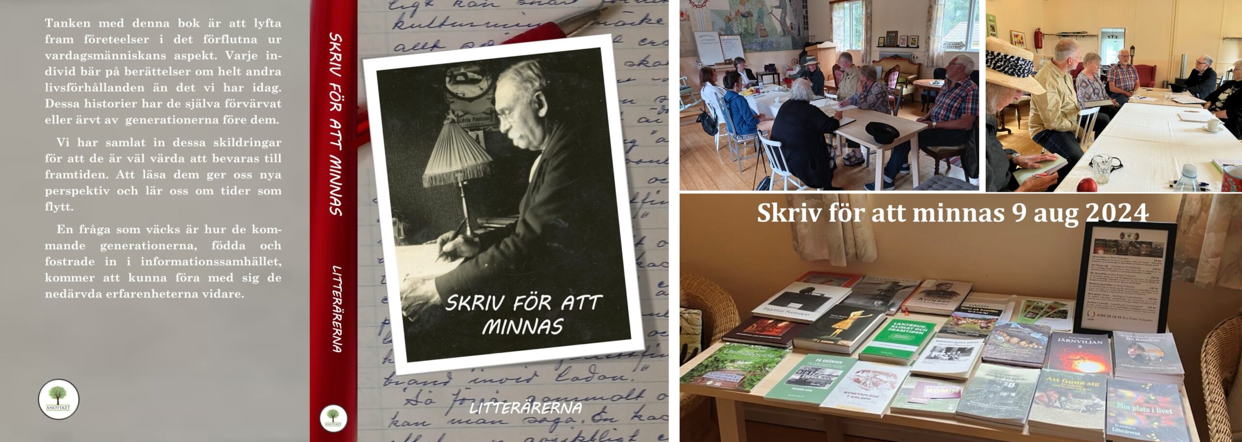 LITTERÄRERNAs ”Skriv för att minnas” – Uppföljning 9 aug