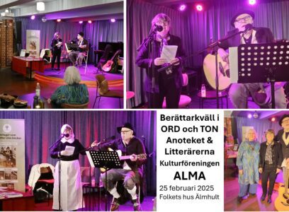 BERÄTTARKVÄLL i ORD&TON Anoteket & Litterärerna 25/2