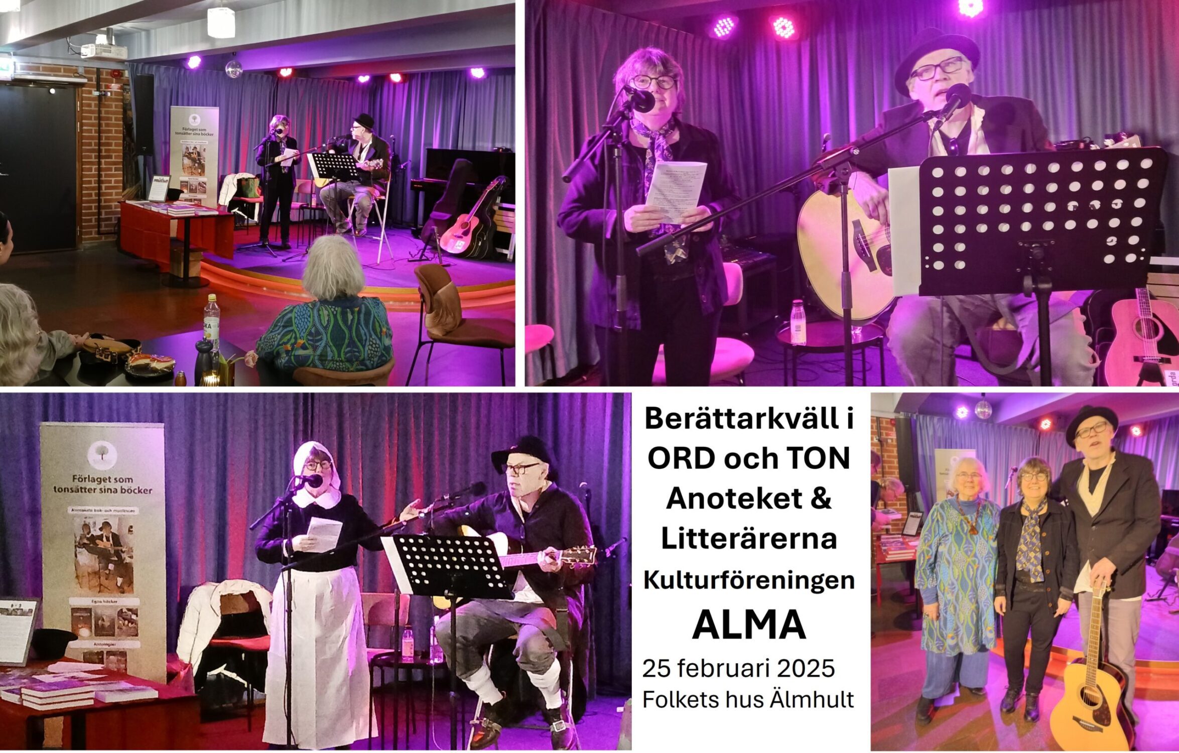 BERÄTTARKVÄLL i ORD&TON Anoteket & Litterärerna 25/2